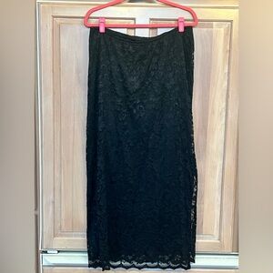 LANE BRYANT LACE MAXI COLUMN SKIRT SIZE 14/16